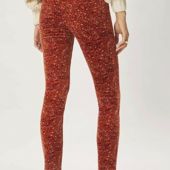 NWT stretchy corduroy high waisted skinny Anthropologie Pilcro pants size 30 - Picture 12 of 13